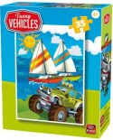 Puzzle King - Funny Vehicles, 35 piese (05775-C)