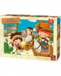 Puzzle King - Cow-Boys & Indians, 24 piese (05789)