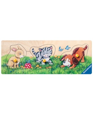 Puzzle din lemn Ravensburger - My First Wooden Puzzles, 3 piese (03203)