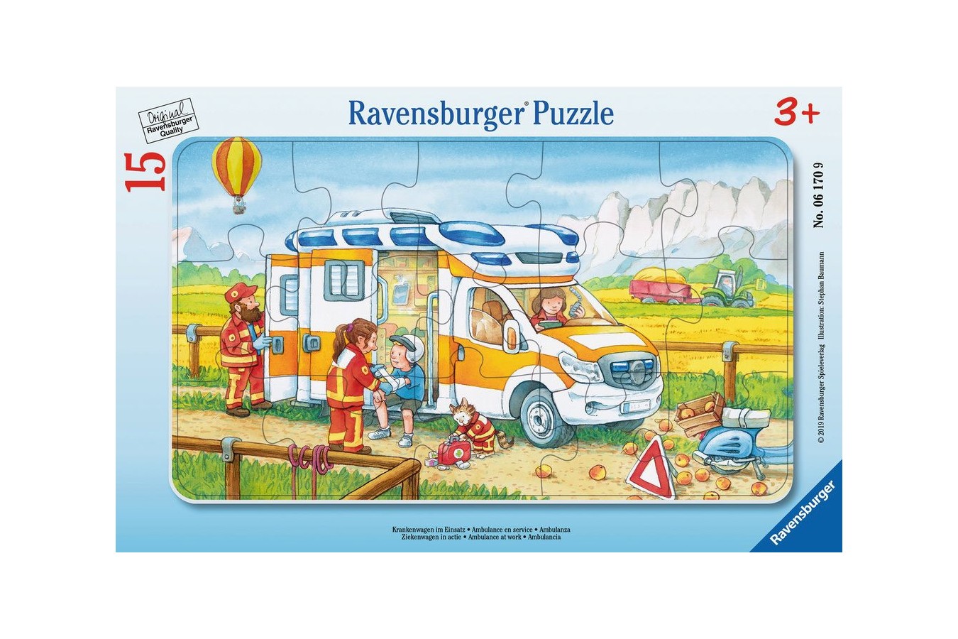 Puzzle Ravensburger - Ambulance, 15 piese (06170)