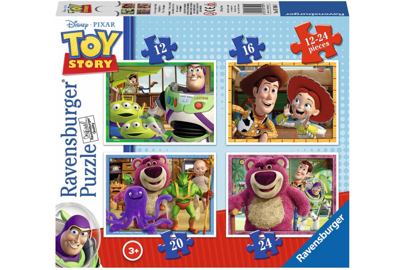 Puzzle Ravensburger - Disney Toy Story, 12/16/20/24 piese (07108)