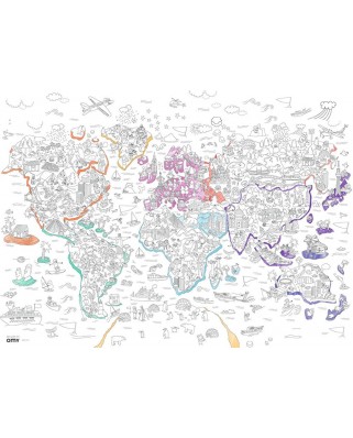 Puzzle de colorat Ravensburger - Atlas, 80 piese (10735)