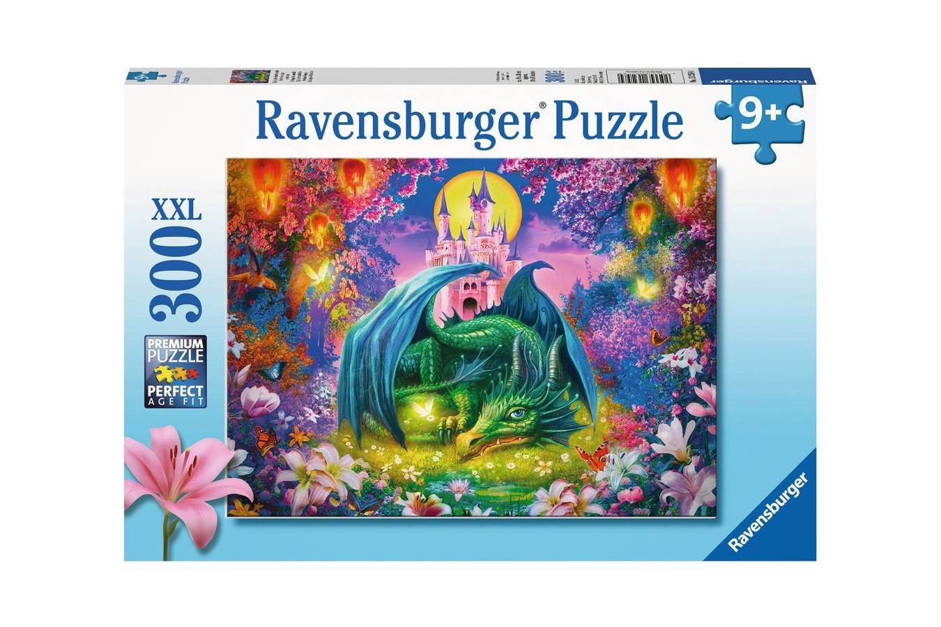 Puzzle Ravensburger - Enchanted Forest of the Dragon, 300 piese XXL (13258)