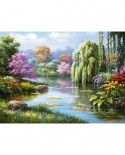 Puzzle Ravensburger - Romance at the Pond, 500 piese (14827)