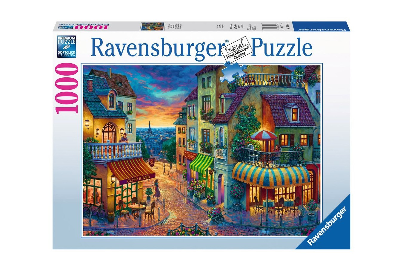 Puzzle Ravensburger - Evening in Paris, 1000 piese (15265)