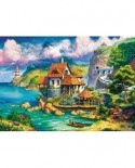 Puzzle Ravensburger - Cottage on the Cliff, 1000 piese (15273)