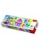 Puzzle panoramic Trefl - Colorful Cupcakes, 1000 piese (29045)
