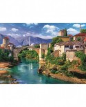 Puzzle Trefl - Old Bridge in Mostar, Bosnia and Herzegovina, 500 piese (37333)