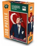 Puzzle KS Games - Bayrak Ve Ataturk, 100 piese (KS-Games-11170)