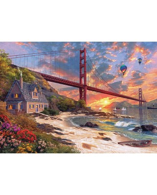 Puzzle KS Games - Dominic Davison: Golden Gate, 500 piese (KS-Games-11374)