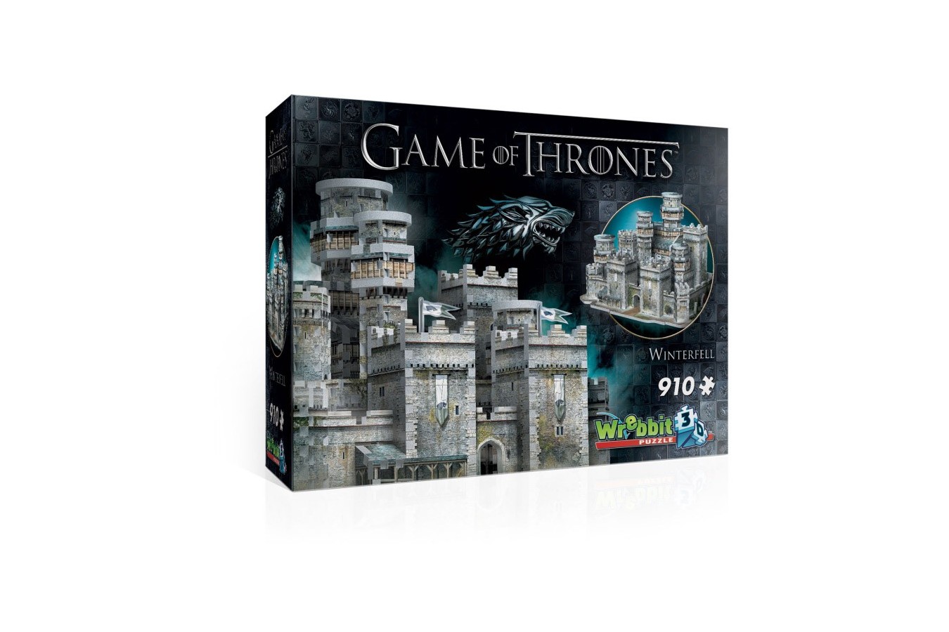 Puzzle 3D Wrebbit - Game of Thrones - Winterfell, 910 piese (3D-2018)