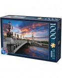 Puzzle D-Toys - Alexander III Bridge, Paris, France, 1000 piese (Dtoys-62154-EC18-(74744))