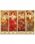 Puzzle D-Toys - Alfons Mucha: Precious Stones, 1000 piese (DToys-66930-MU07-(70067))