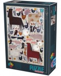 Puzzle D-Toys - Andrea Kurti: Farm Animals, 500 piese (Dtoys-74348-KA01-(74348))