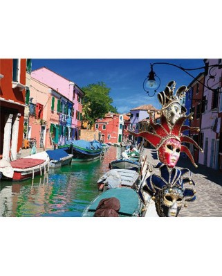 Puzzle D-Toys - Burano, Italy, 1000 piese (DToys-62154-EC10)