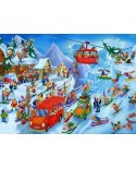 Puzzle D-Toys - Cartoon Collection - Winter, 1000 piese (DToys-61218-CC05-(74713))