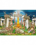 Puzzle D-Toys - Cartoon Collection: Stonehenge, 1000 piese (DToys-61218-CC02-(70906))