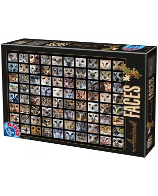 Puzzle D-Toys - Collage - Owls, 1000 piese (Dtoys-74331-AF01)