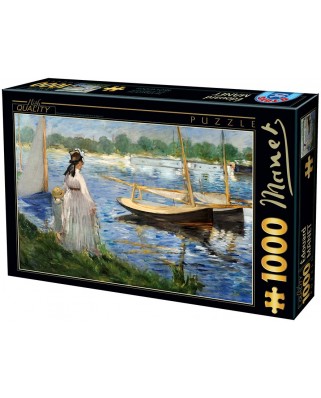 Puzzle D-Toys - Edouard Manet: Edouard The-Banks of the Seine at Argenteuil, 1000 piese (Dtoys-73068-MA05-(74522))
