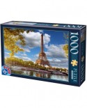 Puzzle D-Toys - Eiffel Tower, Paris, 1000 piese (Dtoys-64288-FP12)