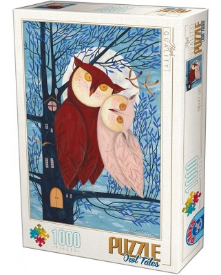 Puzzle D-Toys - Owl Tales, 1000 piese (Dtoys-75758)