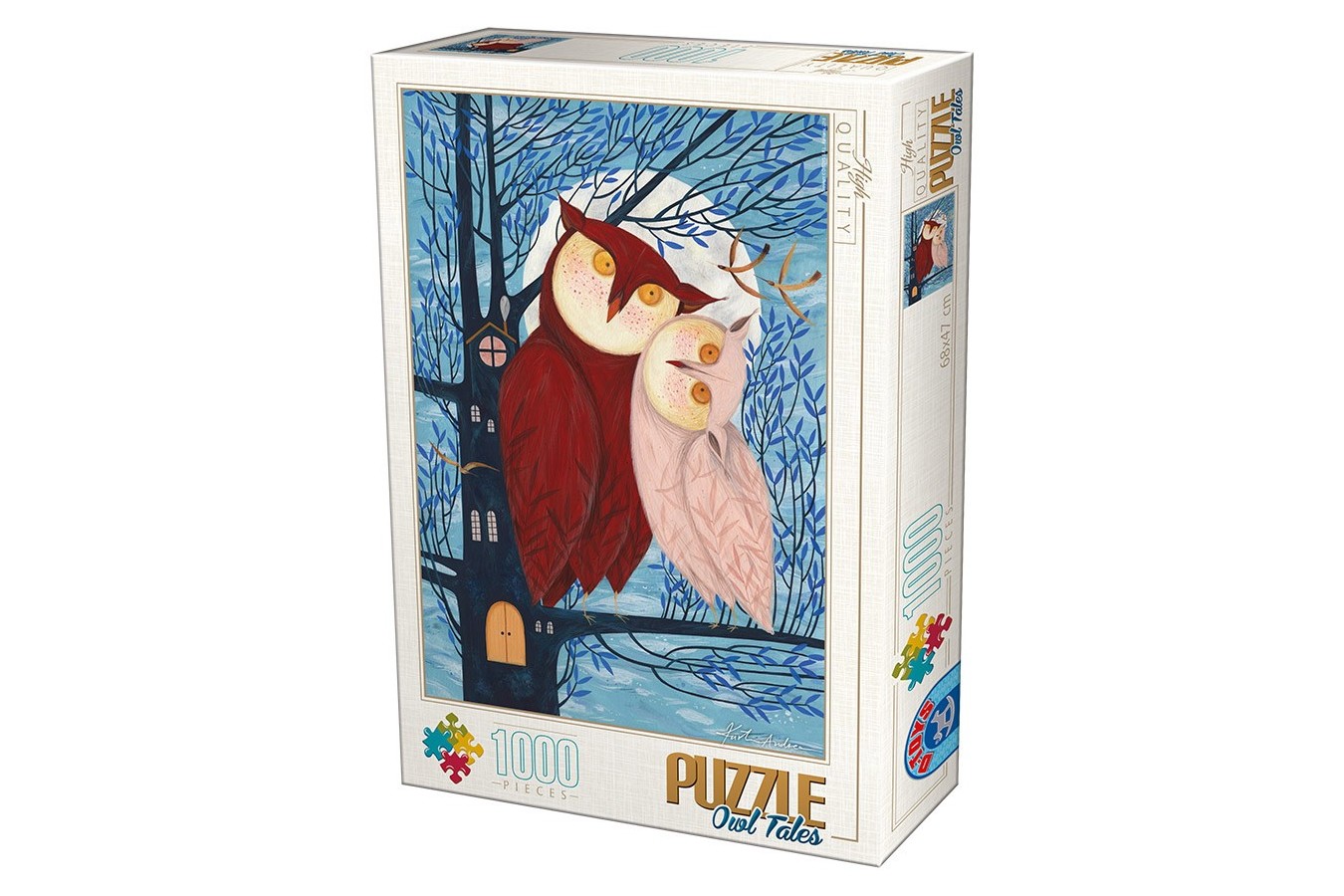 Puzzle D-Toys - Owl Tales, 1000 piese (Dtoys-75758)