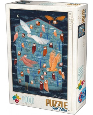 Puzzle D-Toys - Owl Tales, 1000 piese (Dtoys-75970)