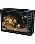 Puzzle D-Toys - Pieter Bruegel: Flowers in a Basket and a Vase, 1000 piese (Dtoys-75833)