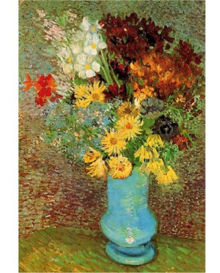 Puzzle D-Toys - Vincent Van Gogh: Flowers in a Blue Vase, 1000 piese (DToys-66916-VG02-(70258))