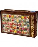 Puzzle D-Toys - Vintage Collage - Flowers, 1000 piese (Dtoys-74362-VC03-(74492))