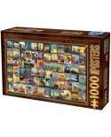 Puzzle D-Toys - Vintage Collage - Travel, 1000 piese (Dtoys-74362-VC02-(74621))