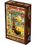 Puzzle D-Toys - Vintage Poster - Paris, 1000 piese (Dtoys-67555-VP20-(74591))
