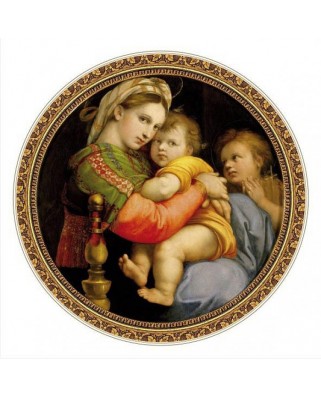 Puzzle rotund D-Toys - Raphael: Madonna della Seggiola, 525 piese (DToys-66985-TM03-(69771))