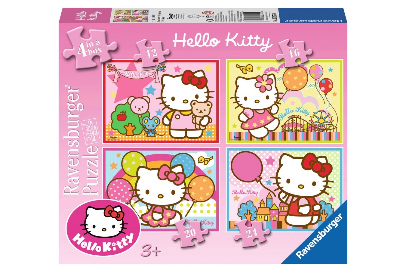 Puzzle Ravensburger - Hello Kitty, 12/16/20/24 piese (07256)