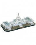 Puzzle 3D cu LED Cubic Fun - The US Capitol, 150 piese (Cubic-Fun-L193H)