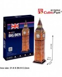 Puzzle 3D Cubic Fun - Big Ben, 30 piese (Cubic-Fun-C703H)