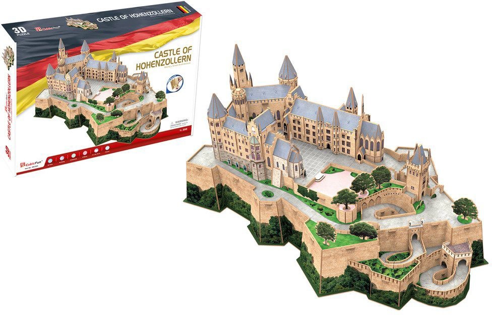 Metropolitan Clothes Brig Puzzle 3D Cubic Fun - Castle of Hohenzollern, 185 piese (Cubic-Fun-MC232h)  | We ❤ Puzzle