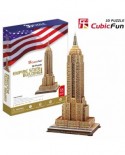 Puzzle 3D Cubic Fun - Empire State Building, 55 piese (Cubic-Fun-MC048H)
