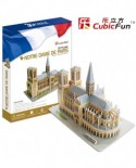 Puzzle 3D Cubic Fun - France, Paris: Our Lady Cathedral of Paris, 128 piese (Cubic-Fun-MC054H)
