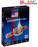 Puzzle 3D Cubic Fun - Independence Hall (USA), 43 piese (Cubic-Fun-C120H)