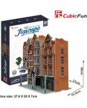 Puzzle 3D Cubic Fun - Jigscape Collection - Auction House & Stores, 93 piese (Cubic-Fun-HO4103h)