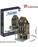 Puzzle 3D Cubic Fun - Jigscape Collection - Tudor Restaurant, 44 piese (Cubic-Fun-HO4104h)