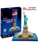 Puzzle 3D Cubic Fun - New York: Statue of Freedom, 39 piese (Cubic-Fun-C080H)