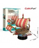 Puzzle 3D Cubic Fun - Roman Warship, 85 piese (Cubic-Fun-T4032h)