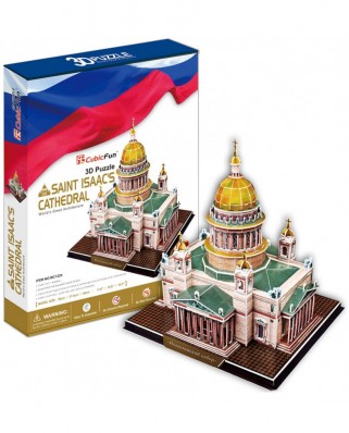 Puzzle 3D Cubic Fun - Russia: St. Isaac's Cathedral of St. Petersburg, 105 piese (Cubic-Fun-MC122H)