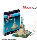 Puzzle 3D Cubic Fun - Statue of Liberty, 38 piese (Cubic-Fun-S3026h)
