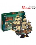 Puzzle 3D Cubic Fun - The Spanish Armada-San Felipe, 248 piese (Cubic-Fun-T4017H)