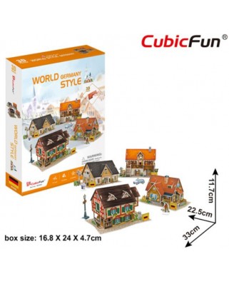 Puzzle 3D Cubic Fun - World Style - Germany, 181 piese (Cubic-Fun-W3189h)