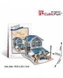 Puzzle 3D Cubic Fun - World Style - Welcome to France, 32 piese (Cubic-Fun-W3117H)