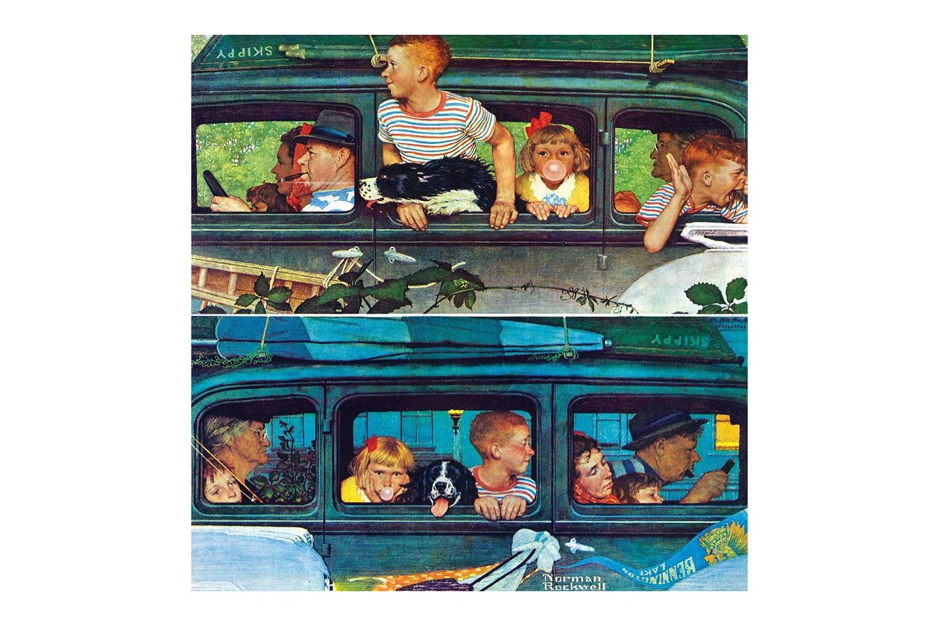 Puzzle Master Pieces - Norman Rockwell: Coming and Going, 1000 piese (Master-Pieces-71508)